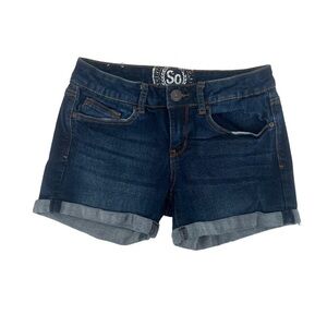SO Cuffed Hem Jean Shorts Size 26 Women’s